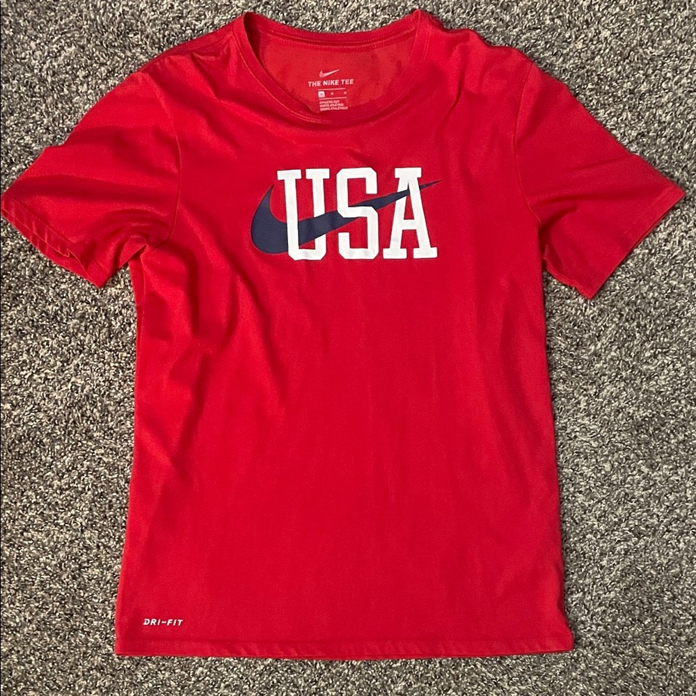Nike Red USA Dri-FIT T-Shirt